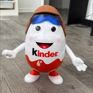Kinder Surprise Plastic Mascot Toy Figure 10" Tall Storage Container Display